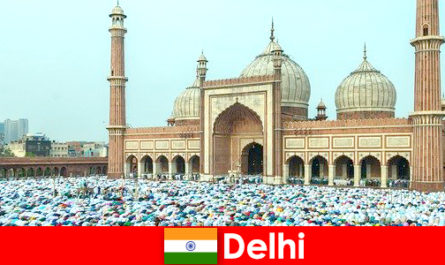 世界的に有名なイスラム教徒の建物を特徴とするインド北部の大都市デリー