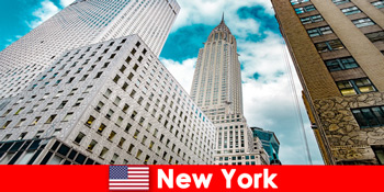 ニューヨークの米国の観光客のための特別な瞬間との往復